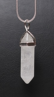 Kristal kuvars taşı kolye