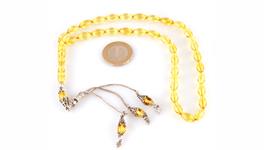 Arpa kesim damla kehribar tesbih